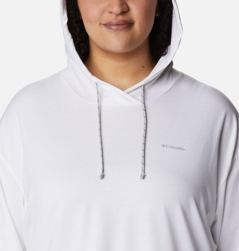 Columbia Sun Trek Pullover Hettegensere Dame Hvite | Plus Size 40872J